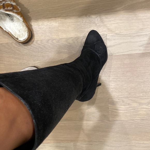 louis Vuitton suede black boots 37 - Picture 3 of 6